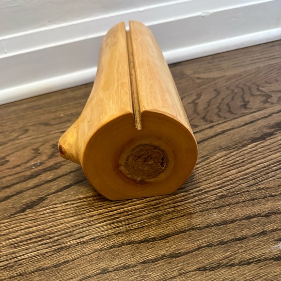 Wood log for displaying records - Picture 4 of 5